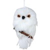 Kurt S. Adler YAMC2220 Hanging Owl Ornament with Branch, White,