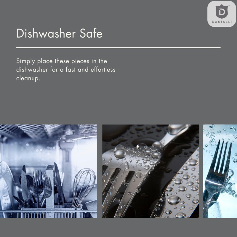 Danialli Hammered Silverware Set | Premium 18/10 Stainless Steel Flatware