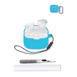 Case for JBL Tune Buds - True Wireless Noise Cancelling Earbuds,Soft Protective,BOVUGAC Silicone Case Cover with Keychain & Cleaning Kit & Lanyard for JBL Tune Buds Earbuds-SkyBlue