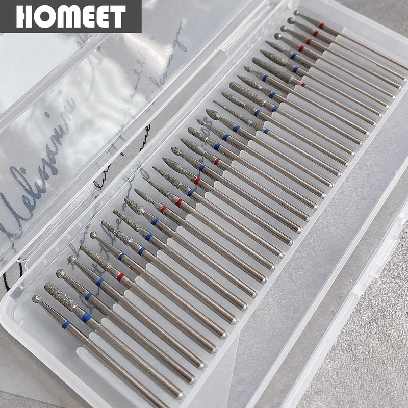 Homeet Pack of 30 Nail Cutter Bits Diamond Professional Nail