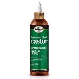 Difeel Aceite para el cabello de ricino negro jamaicano 99% natural premium 8 oz.