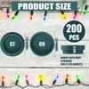 Threlaco 100 Pcs Christmas C9 C7 Socket Cap Light Bulbs