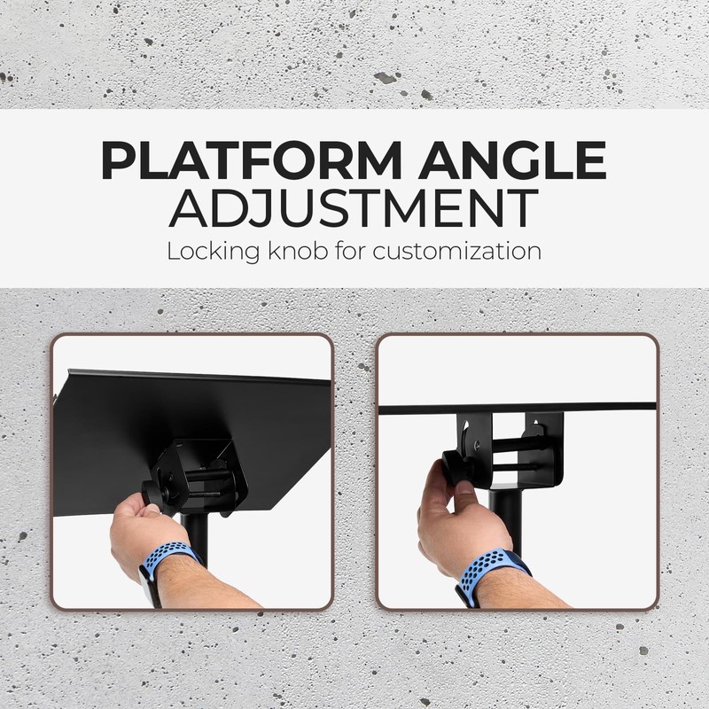 Flashpoint Projector Laptop Tripod Stand, Adjustable FoldableHeight, DJ Gear Holder,