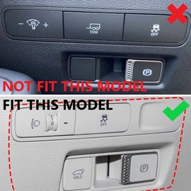 Korlot Carbon Fiber Headlight Switch Button Panel Trim for 2023-2025 Hyundai Palisade