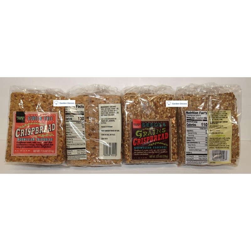 Generic Trader Joe’s Gluten Free Seeds & Grains Norwegian Crispbread