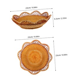 LABRIMP Woven Storage Basket Decorative Organizer for Kitchen Counter Sundries Storage with Elegance for Home and Daily Use