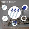 Metal Roofing Screws 10 x 1-1/2 inch, Blue Hex Head