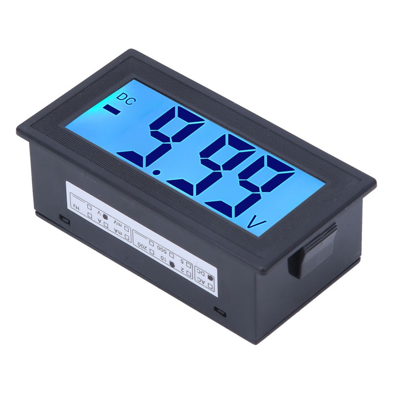 YB5135DB DC Digital Voltmeter LCD Display Voltage Meter AC100-240V Power