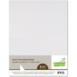Lawn Fawn LF1750 Sparkle Cardstock - Pixie Dust Lawn Fawndamentals