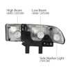 G-PLUS ‎Front Headlight Assembly Left & Right Compatible with Chevy