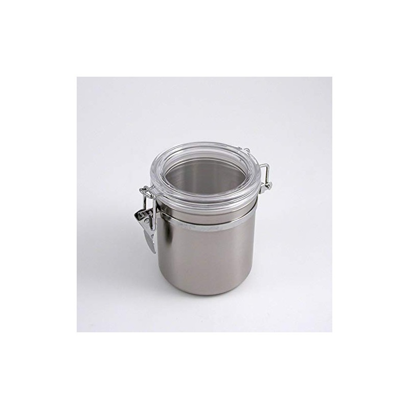 Metaltex 185311010 Vorratsdose 1,0L Inox, Silber