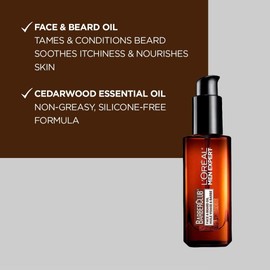 L'Oreal Paris Men Expert BarberClub, Long Beard + Face Oil, For Men With Beards, 30mL