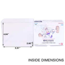 One Piece Booster Box Protector Case for OP-01 to OP-08 (01-02 Reprint) Display Case (10 Pack)