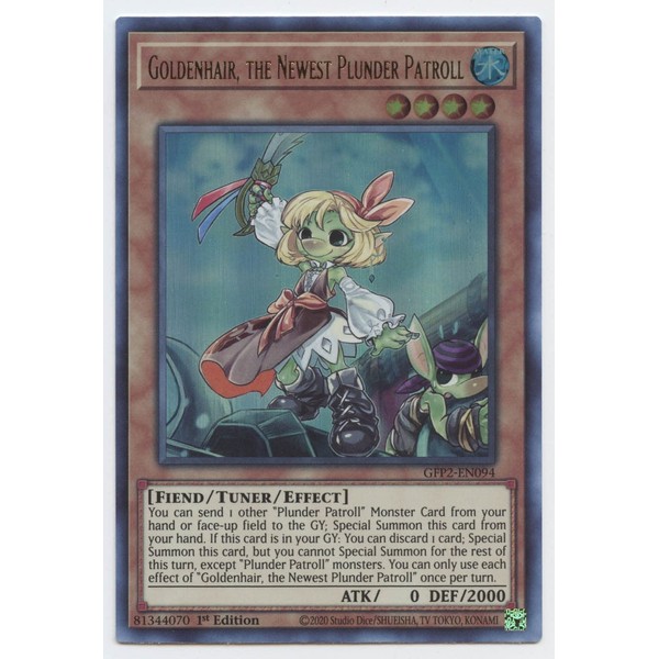 Goldenhair, The Newest Plunder Patroll - GFP2-EN094 - Ultra Rare