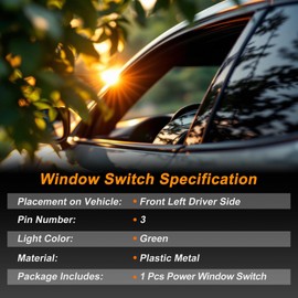 SWITCHRISE Power Window Switch for Volvo XC70 2008-2016 Window Control Switch for Volvo S80 2007-2016 with Tool 31376495 Front Left Driver Side 1 Set
