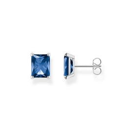 THOMAS SABO Women Ear studs blue stone silver 925 Sterling Silver H2201-699-1