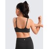 CRZ YOGA Girls Butterluxe Sports Bras - Adjustable Spaghetti Strap