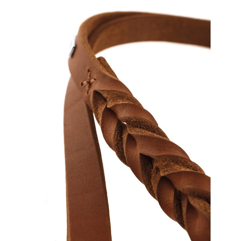 HUNTER Training leash Solid Education, 13/250 Soft genuine cow leather,