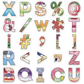 Pack of 51 Alphabetic Animals Stickers Car Laptop Phone Guitar Skateboard Motorcycle Bicycle Animals Stickers Set Vinyl Waterproof Aesthetic Stickers for Teenagers Children Adults