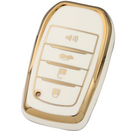 Tautrophen Key Fob Cover Fit for Toyota Camry Mirai 2025 Crown Corolla Grand Highlander Tundra Venza Sequoia