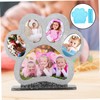 STOBOK Dog Paw Photo Frame Mold Set with Base and