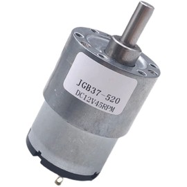 LVLOZ Small Motor JGB37-520 Motor with Metal Gears, Billboard Electric Water Dispenser Drying Machine DC Electric Motor high Torque (Color : 24v Motor, Size : 45RPM)