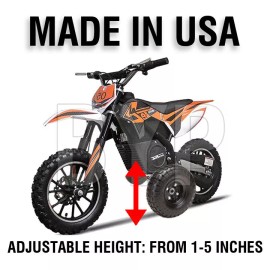 BYP-TW-24V/36V MOTOTEC 24v / 36v MOTO TEC KIDS YOUTH TRAINING WHEELS ONLY motorcycle ALL YEARS