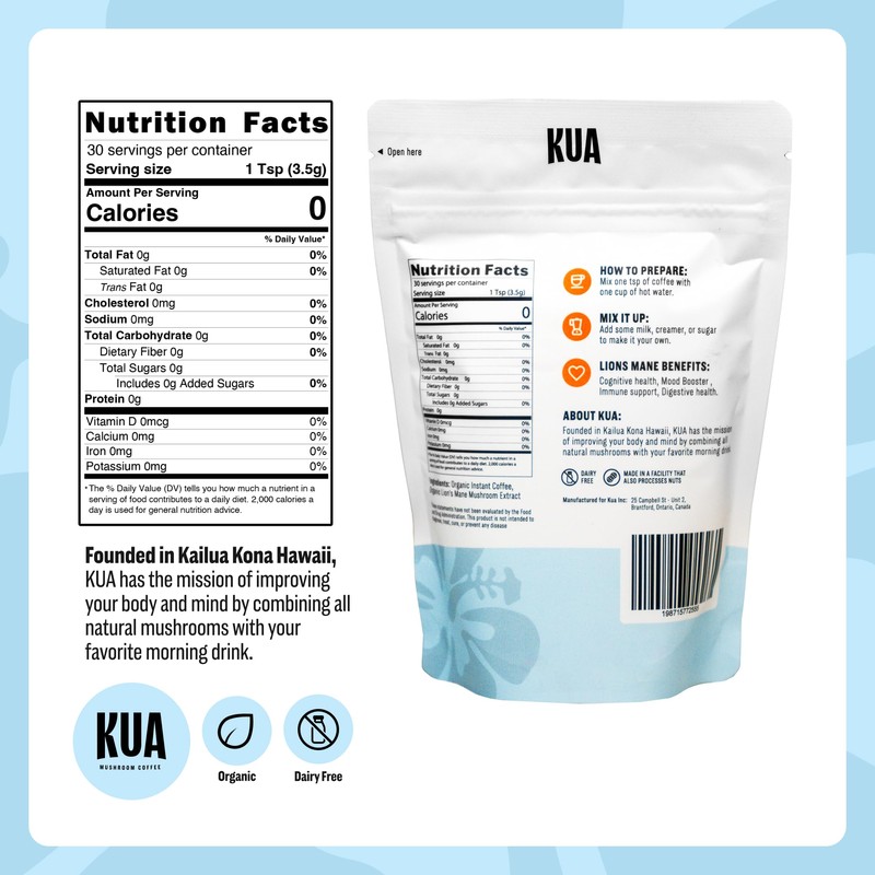 Focus Enhancing Adaptogenic Organic Mushroom Coffee with Lionsmane Mushroom Extract