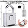 OIUINMMH Candado de Combinación de 4 Dígitos,Candado Para Locker, Soporta
