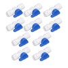 10Pcs Inline Shut Off Ball Valve 3/8in OD Plastic Quick