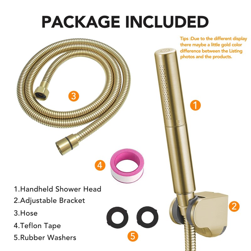 BESy Brass 2 In 1 Function Handheld Shower Head Set