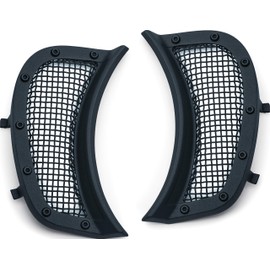 Kuryakyn Mesh Headlight Vent Accents for '15-'19 Road Glide, Satin Black