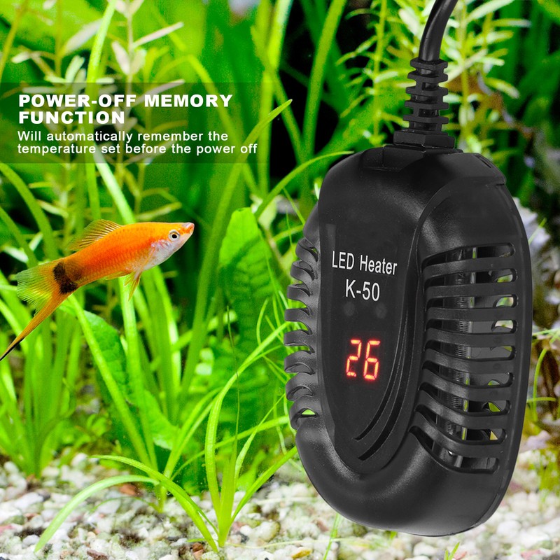 Submersible Aquarium Heater Fish Tank LED External Thermostat Quartz Heating
