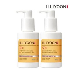 Illyyoon [Fashion Plus] [Illiyoon] Hypoallergenic Easy Wash Sun Cream 150ML 2 packs / [패션플러스][일리윤]저자극 이지워시 선크림 150ML 2입