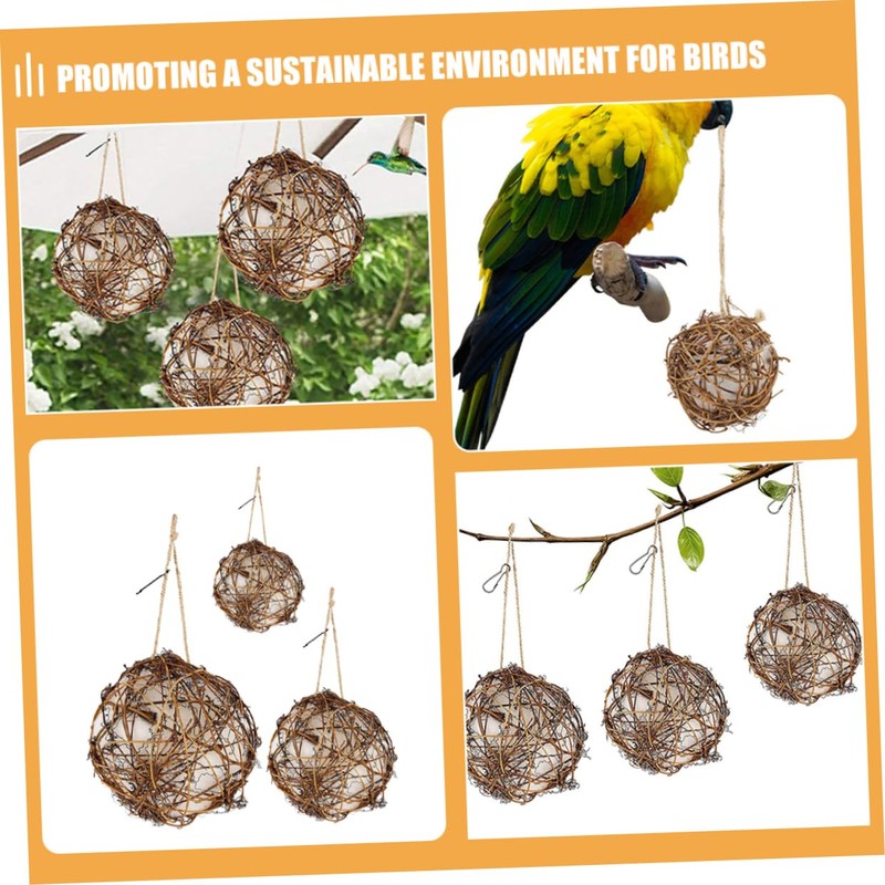 CIYODO Natural Nesting Materials Kit Handmade Birdhouse Birds Nesting Material