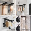 amhyicho Hanging Pot Rack with 10 Hook for Cabinet 22"