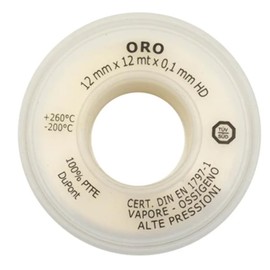 CAMON Teflon Tape PTFE Gold 12 mm x 12 m x 0.10 mm