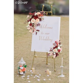 Odouzy Pack of 2 Wedding Arch Flowers, Faux Flowers, Wisteria Hanging Flowers, Flower Garland Be Suited to Aisle Decorations for Wedding Ceremony,Wedding Arches for Ceremony,Wedding Arch (Flag)