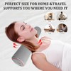 NANSHIE Cervical Neck Roll Pillow Cylinder Bolster Pillow, Round Foam