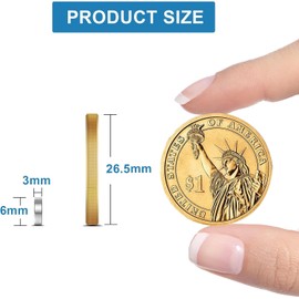 MUYOLUN 60 Pack Neodymium Magnets - 6mm x 3mm Small Strong Magnets for Whiteboard, Fridge, Crafts, Office & Home DIY