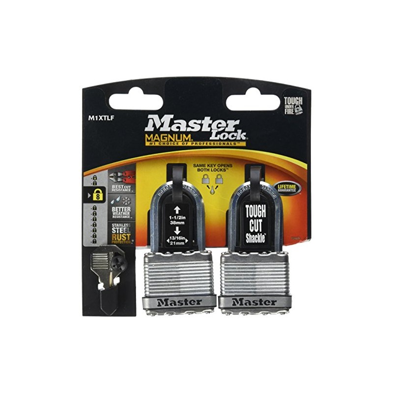 Master Lock M1XTLFHC 1-1/2" Stainless Steel Long Shackle Magnum Padlock