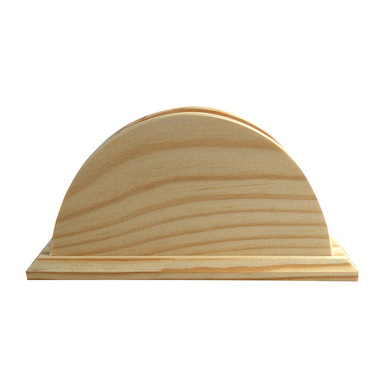 Restaurant Table Decoration Wooden Napkin Holder Bamboo Tissue Holder Natural