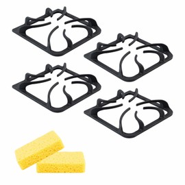 zcafmfzf Upgraded 316202405 Cast Iron Stove Burner Grate Set for Frigidaire Kenmore Gas Ranges, Gas Stove Burner Grates Replacement Parts, 8.8 x 8.8 Inch Grates 4 Pcs