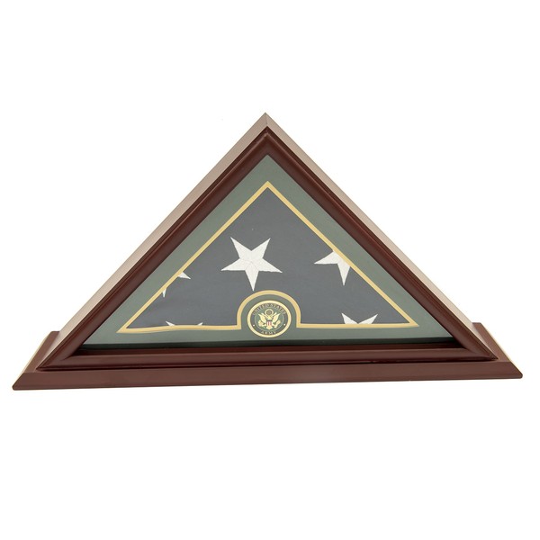 5x9 Veteran Flag Display Case | Burial Flag Display Stand