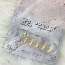 Next day delivery⭐Gold pearl gradient nail⭐ / 다음날발송⭐골드펄 그라데이션네일⭐