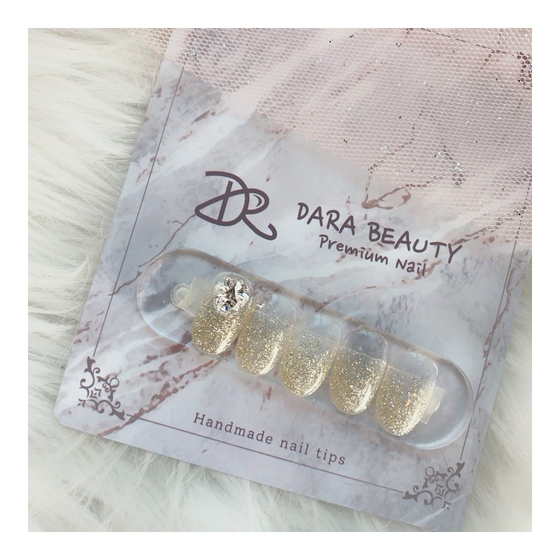 Next day delivery⭐Gold pearl gradient nail⭐ / 다음날발송⭐골드펄 그라데이션네일⭐
