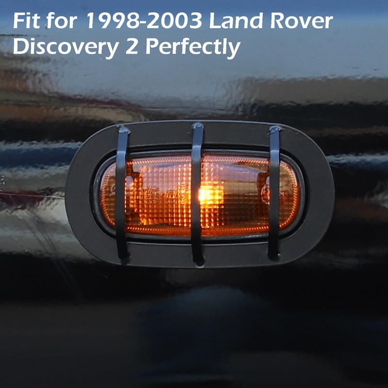 Heutamo Front Fender Side Marker Light Covers Guard Trims Compatible