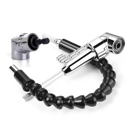 Right Angle Drill and Flexible Angle Extension Bit for Drill or Screwdriver 1/4" Socket Adapter Magnetic, Handy, Solid Construction Usefull in Tight Corner Workspace