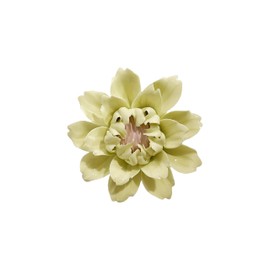 CEUYGT Handmade Ceramic Wall Flower Decor - Yellow King Protea Design, Elegant Home Wall Art for Living Room, Bedroom, or Office Decoration Yellow 3.54"(Medium)