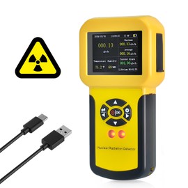 Geiger Counter Radioactivity Nuclear Radiation Detector Geiger-Müller Counter for Measuring the Emf Meters Intensity of Ionising Radiation β Particles, Gamma Beams and X-Rays, LCD Alarm